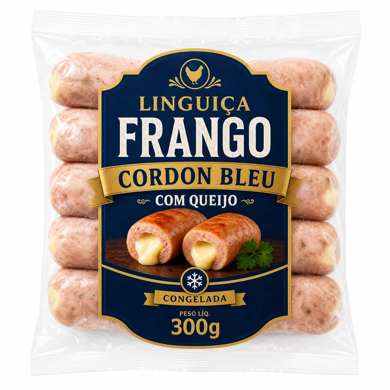LING FRES CORD C/ QUEIJO 300GR CONGELADA CELEBRA