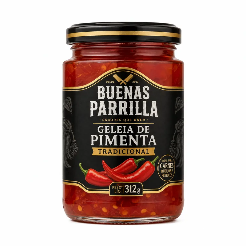 GELEIA DE PIMENTA TRADICIONAL 312G BUENAS PARRILLA