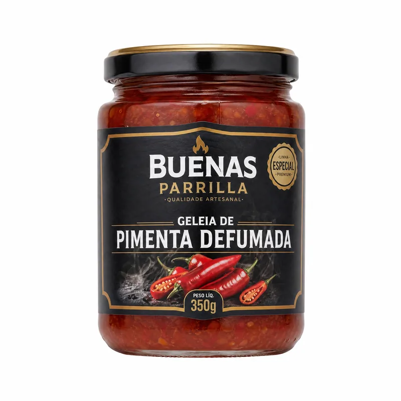 GELEIA DE PIMENTA DEFUMADA 350G BUENAS PARRILLA