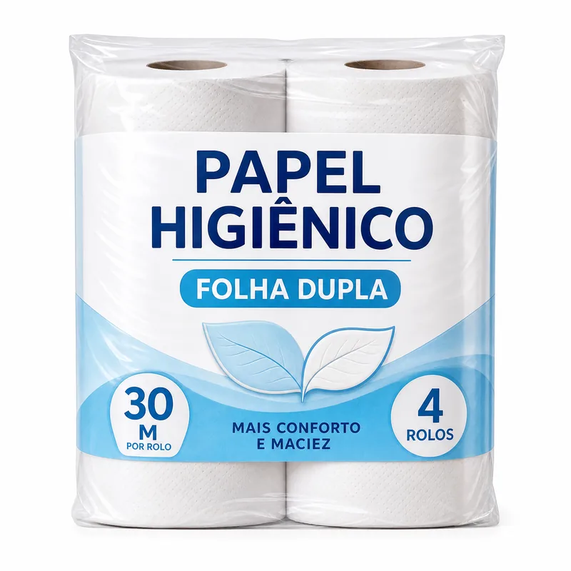 PAPEL HIGIENICO CLARA FOLHA DUPLA 30M C/4