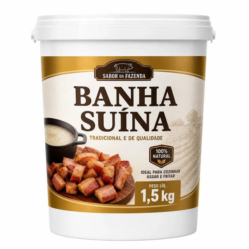 BANHA SUINA POTE 1,5KG BORRUSSIA