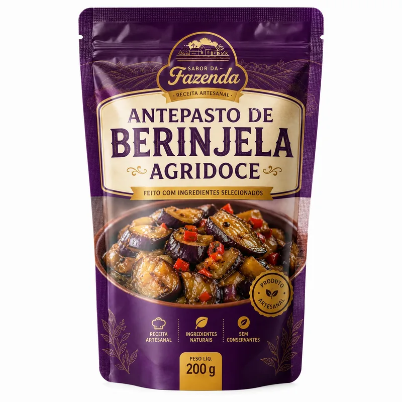 ANTEPASTO DE BERINJELA AGRIDOCE 200G SAUCE TASTY