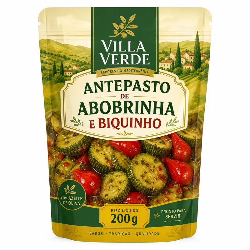 ANTEPASTO DE ABOBRINHA E BIQUINHO 200G SAUCE TASTY