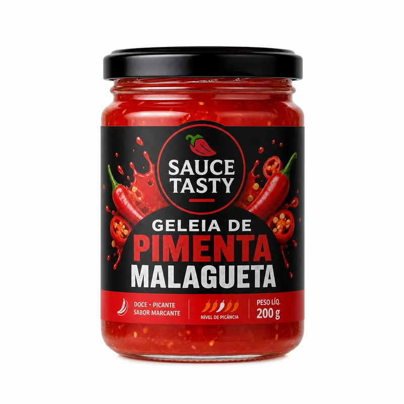 GELEIA DE PIMENTA MALAGUETA 200G SAUCE TASTY