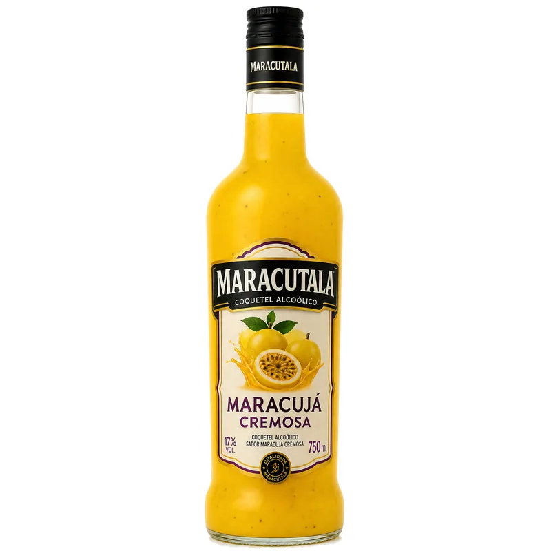 MARACUTALA 750ML - MARACUJA CREMOSA COQUETEL ALCOOLICO