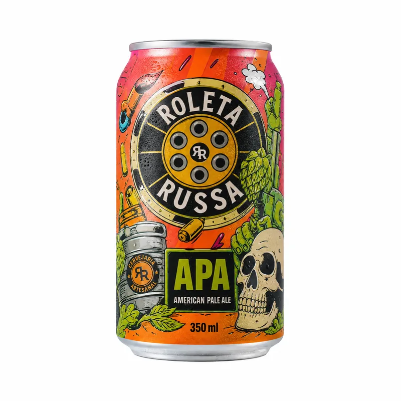 CERVEJA ROLETA RUSSA APA - LATA 350 ML KIT