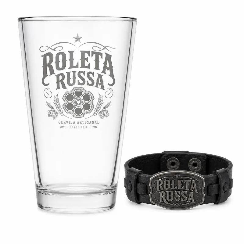 COPO ROLETA RUSSA 320ML PULSEIRA KIT