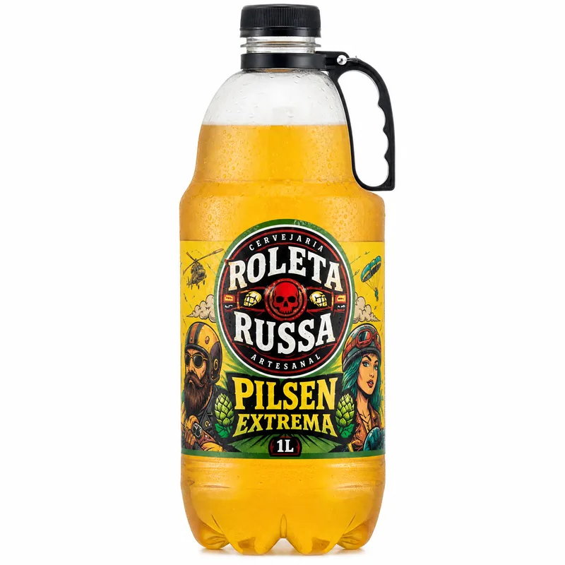 CHOPP GROWLER PET ROLETA RUSSA PILSEN EXTREMA 1 L
