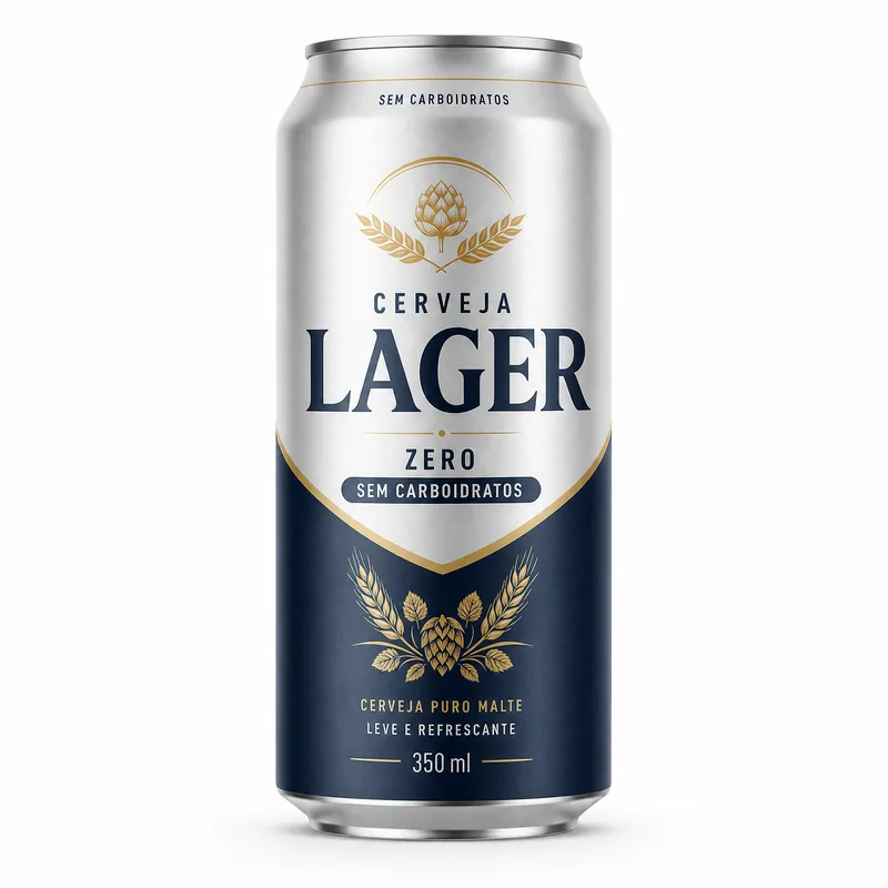 CERVEJA IMIGRACAO LAGER ZERO CARBO - LATA 350 ML