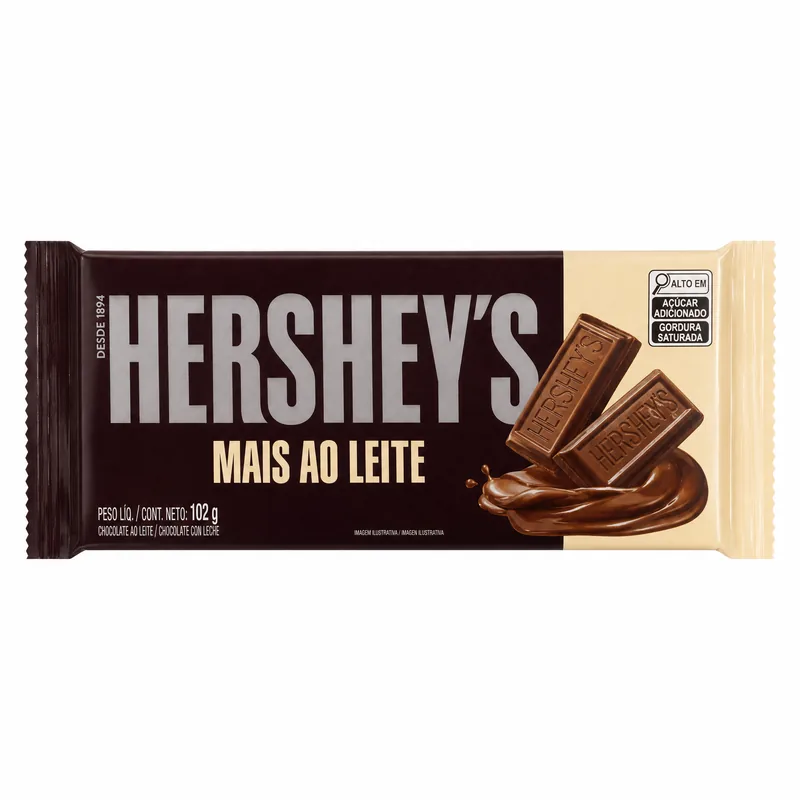 HERSHEY MAIS AO LEITE 102GR