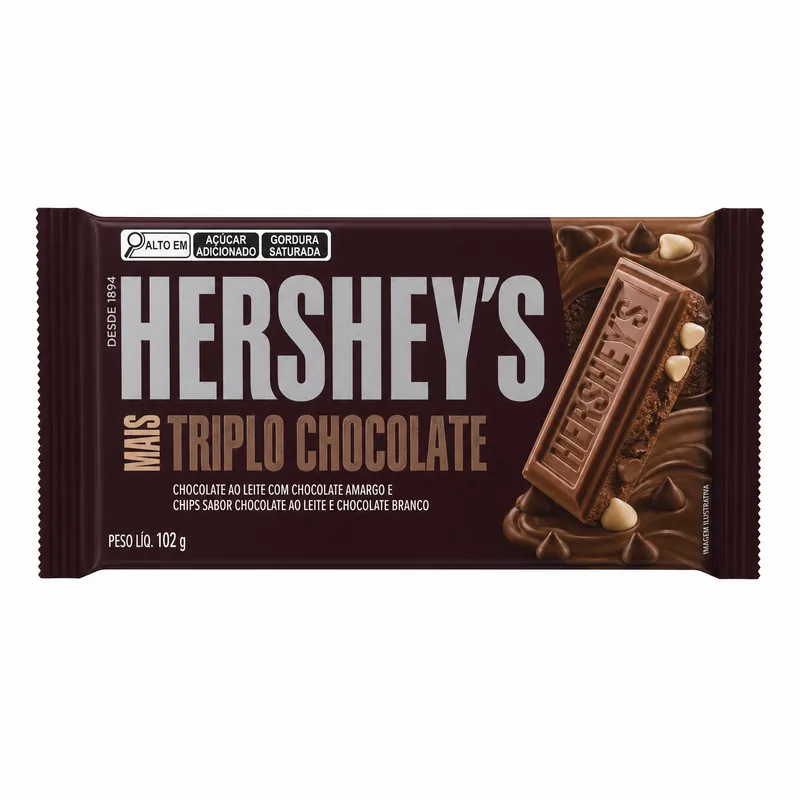 HERSHEY MAIS TRIPLO CHOCOLATE 102GR