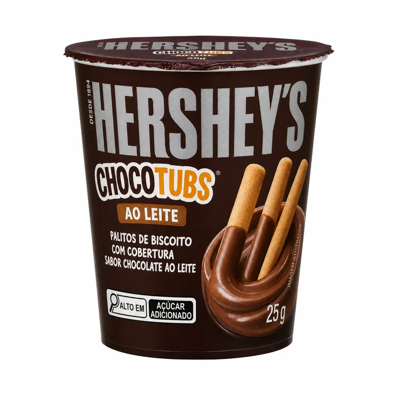 HERSHEYS CHOCOTUBS AO LEITE 15X25GR